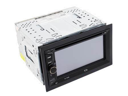ICE Power IP-6104 6.2" double DIN DVD/USB/BT/AUX/FM, mirror link, ext MIC (knob)