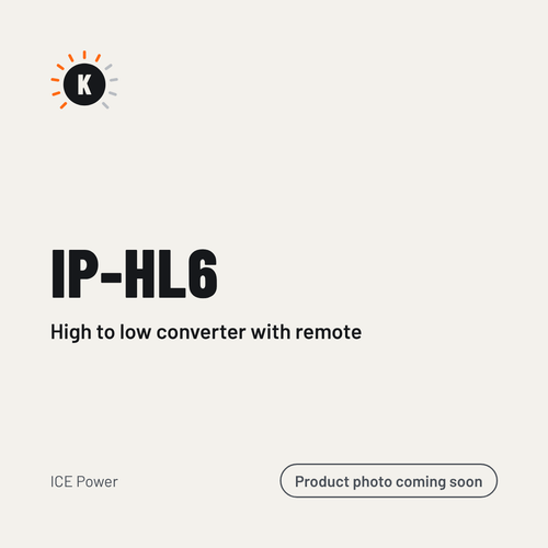 ICE Power IP-HL6 High to low converter with remote – placeholder image, product photo coming soon