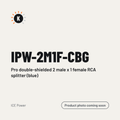 ICE Power IPW-2M1F-CBG Pro double-shielded 2 male x 1 female RCA splitter (blue) – placeholder image, product photo coming soon
